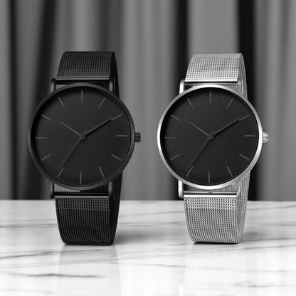 Kit con 2 relojes minimalistas para hombre