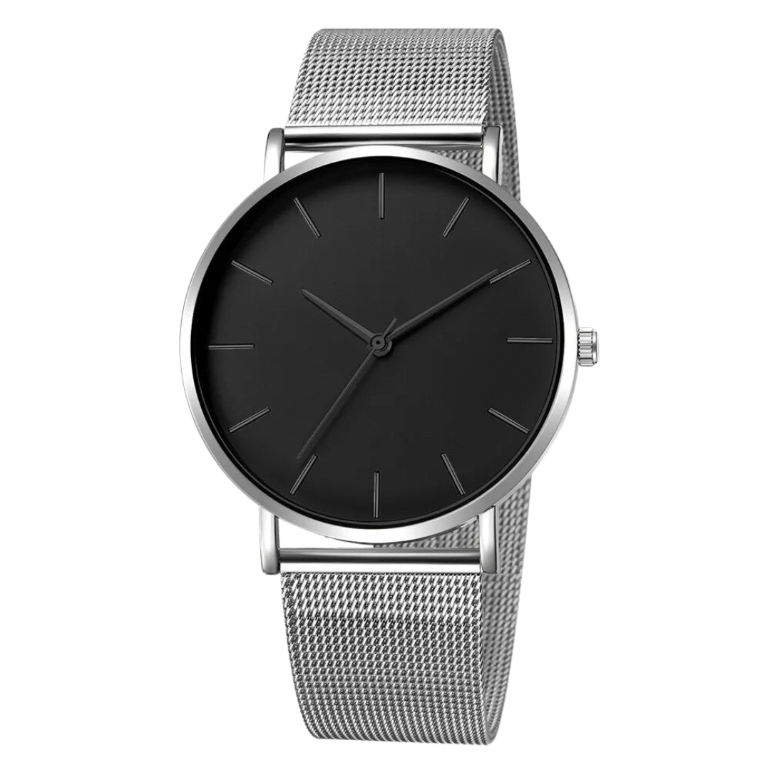 Kit con 2 relojes minimalistas para hombre