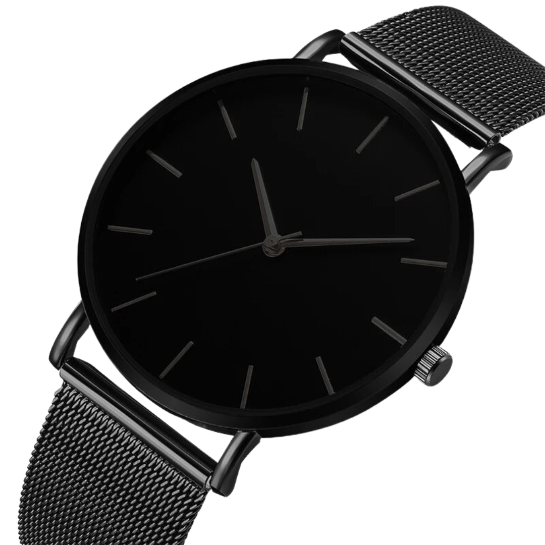 Kit con 2 relojes minimalistas para hombre